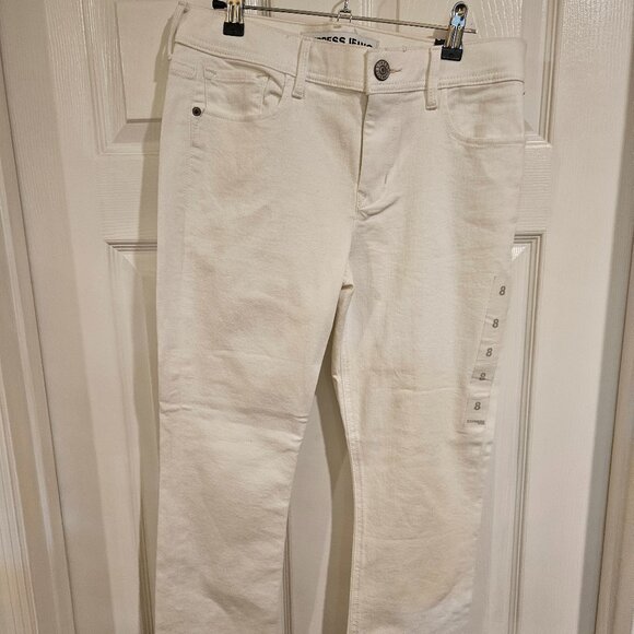 EXPRESS WOMEN'S JEANS SIZE 8 CROPPED LEGGINGS - Picture 1 of 3